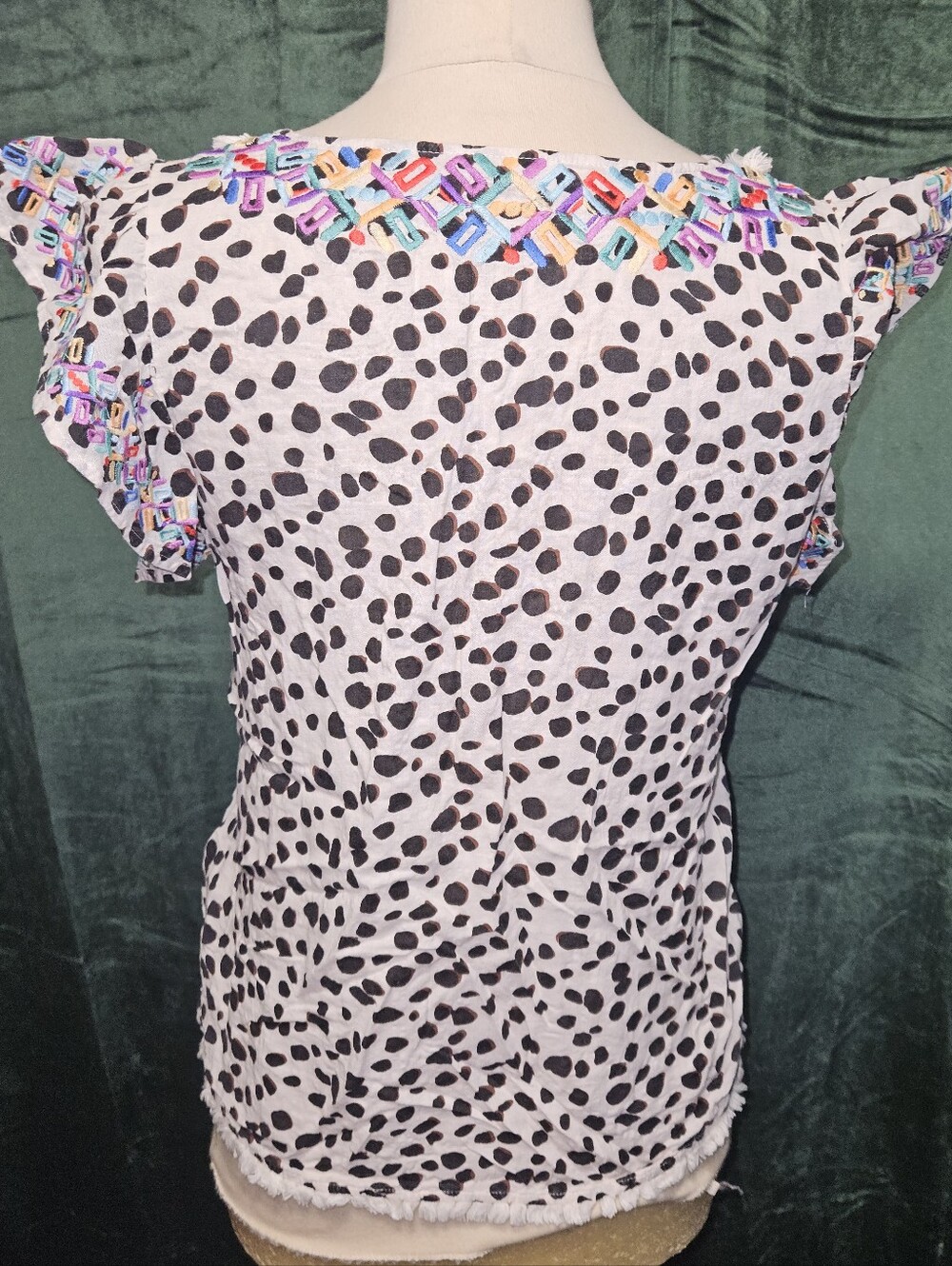 THML Leopard Ruffled Top - Picture 2 of 4